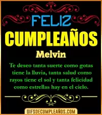 Frases de Cumpleaños Melvin